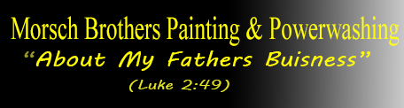 morsch brothers painting and powerwashing logo